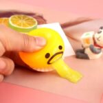 Puking egg yolk stress ball