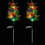 Solar garden lights Christmas tree