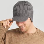Elastic warm ear protection knitted hat