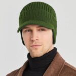 Elastic warm ear protection knitted hat