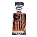 American flag whiskey decanter