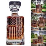 American flag whiskey decanter