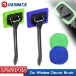 Ergonomic Handled Microfiber Car Window Cleaner