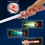 RGB Laser Sword Retractable Flash Lightsaber Toy