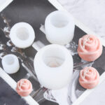 3D Silicone Rose Shape Ice Cube Maker