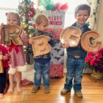 Personalized Wooden Letter Piggy bank