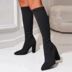 Women Pointed Toe Sock Boots