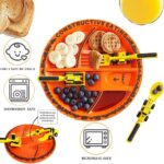 Kid’s Constructive Eating Plate and Utensils Set