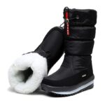 WATERPROOF FAUX FUR NON-SLIP WOMEN’S SNOW BOOTS