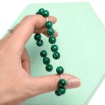 Green Emerald Bracelet Round Beads