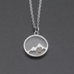 Stainless Steel Mountain Peak Necklace