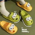 Funny Big Eyes Tongue Kiss Slippers