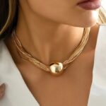 Alloy Chunky Choker Necklace