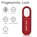 Portable Smart USB Rechargeable Fingerprint Padlock