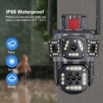 Outdoor Waterproof Wireless WiFi HD Triple Security Camera