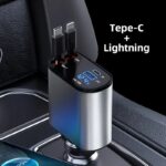 3-in-1 Retractable Fast Charging Car Adapter