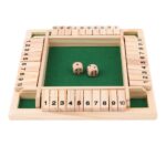 Shut The Box – Wooden Dice Board Family Game