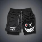 Men’s Smiley Printing Performance Shorts