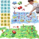 Children’s Educational Puzzle Track Car Play Set