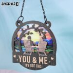 Couple Personalized Window Hanging Suncatcher Ornament