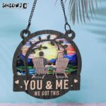 Couple Personalized Window Hanging Suncatcher Ornament